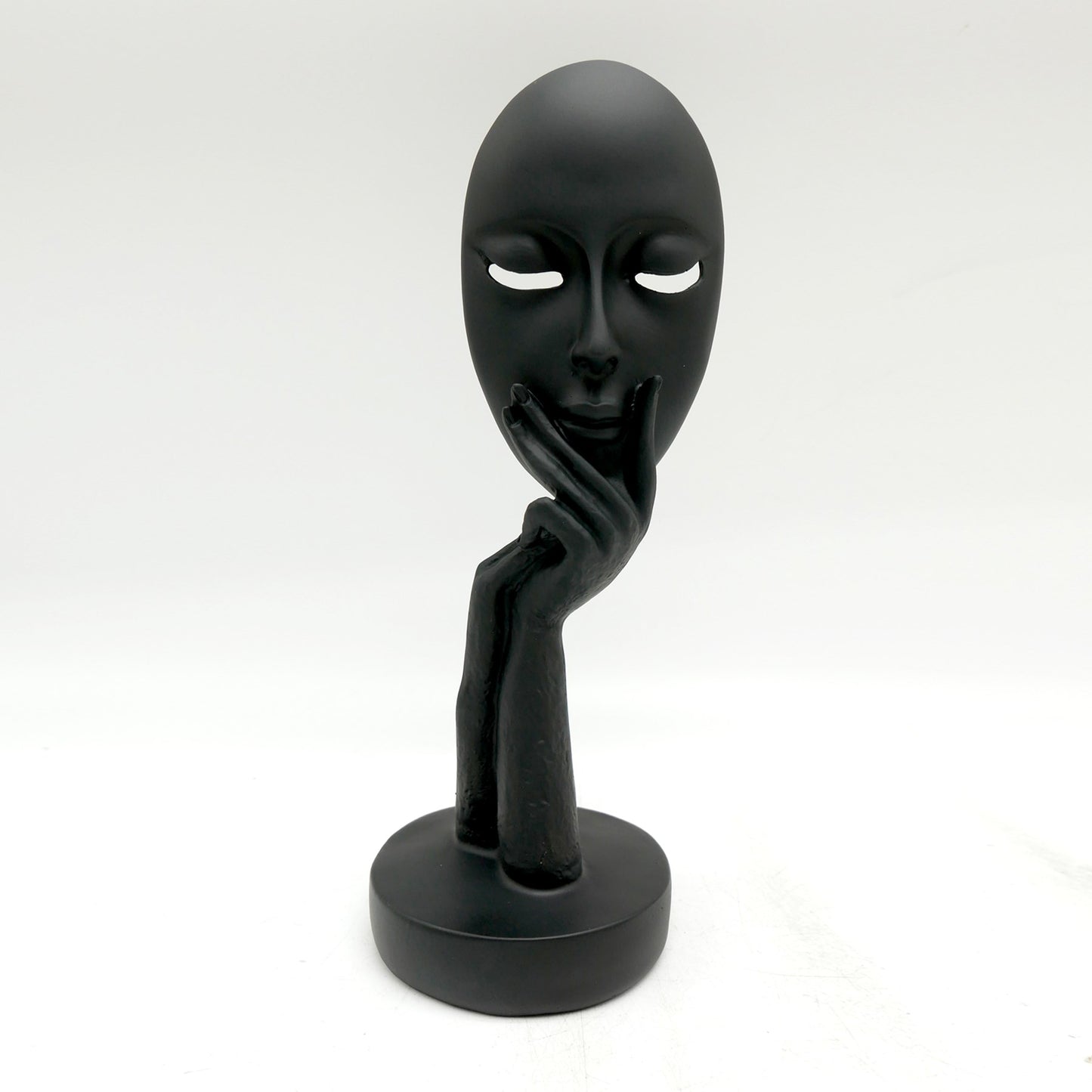 Face Mask Table Decor - Black