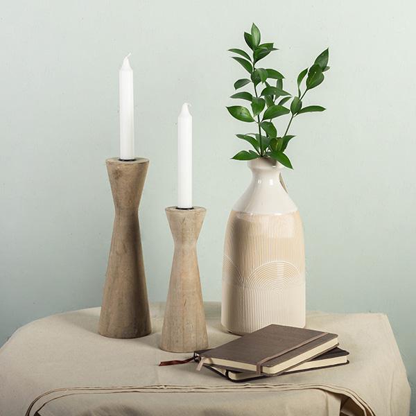 Modern Wooden Candle Holder (2 Sizes)