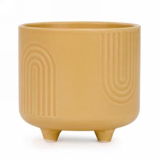 Ceramic Mustard Pot with Feet