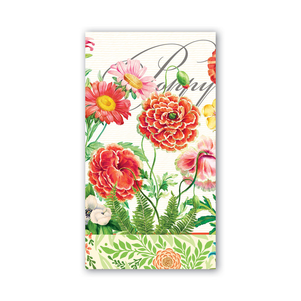 Michel Design Works Poppies and Posies Hostess Napkin