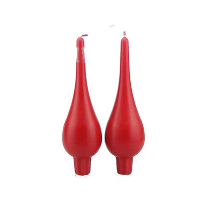 Danish Drop Candle 7" - Pair (Assorted Colours)