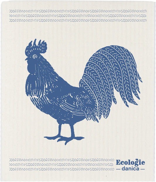 Swedish Dishcloth - Rooster Francaise