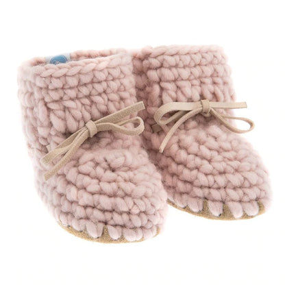 Kids Knit Sweater Moccs - Pink (3 sizes)