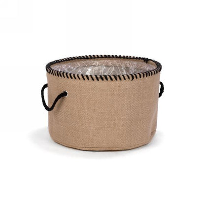 Jute Basket with Plastic Lining (3 sizes)