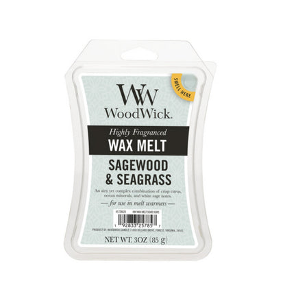 Sagewood & Seagrass WoodWick Candles and Wax Melts