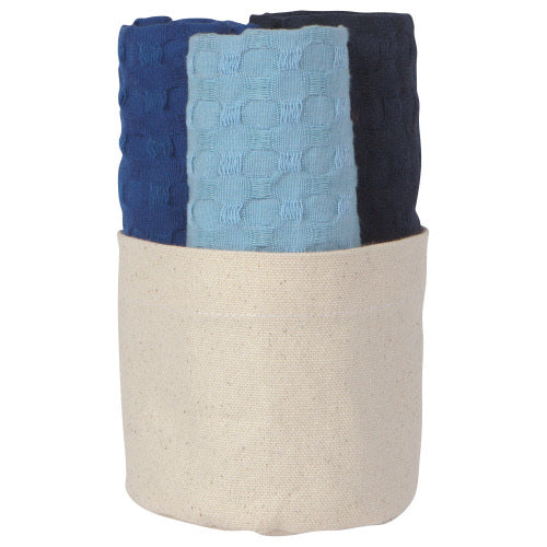 Mercantile Set of 3 Dishcloths - Marine