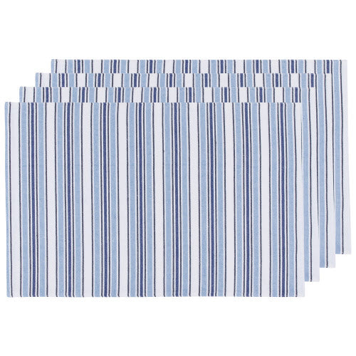Set of 4 Placemats- Striped Horizon Print