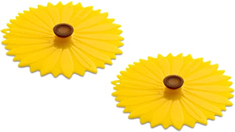 Floral Silicone Drink Covers- 2 Pack