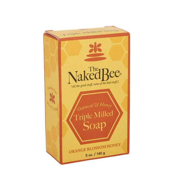 The Naked Bee Triple Milled Soap - Orange Blossom and Honey 5oz