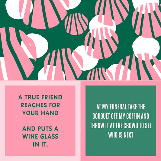 Humorous Reversible Cocktail Napkin True Friend