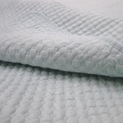 Robin Egg Blue Waffle Quilt Set