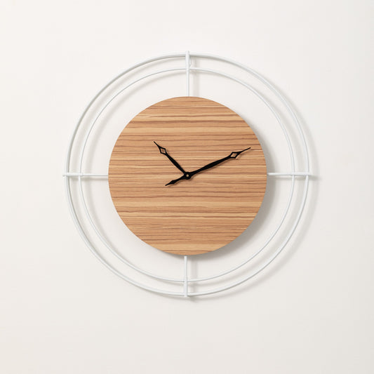 White Metal Wall Clock