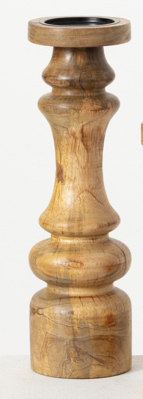 Pillar Mango Wood Candle Stick (Assorted Sizes)