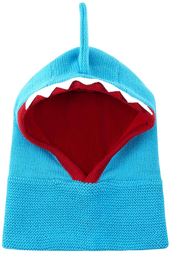 Zoocchini Baby Balaclava Knit Hat-Shark